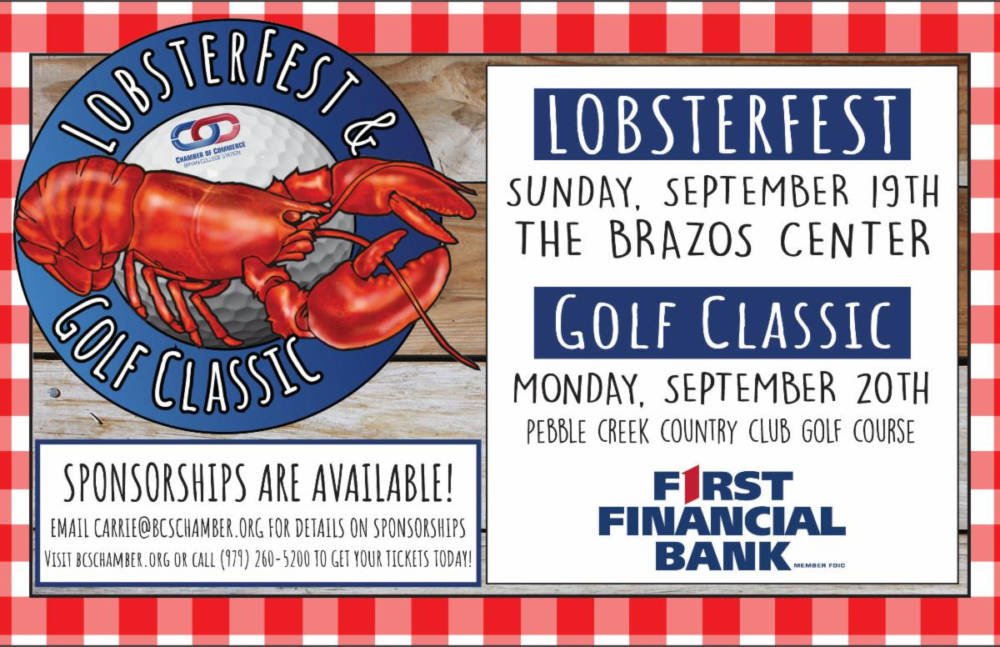 B/CS Chamber of Commerce hosts Lobsterfest & Golf Classic in September